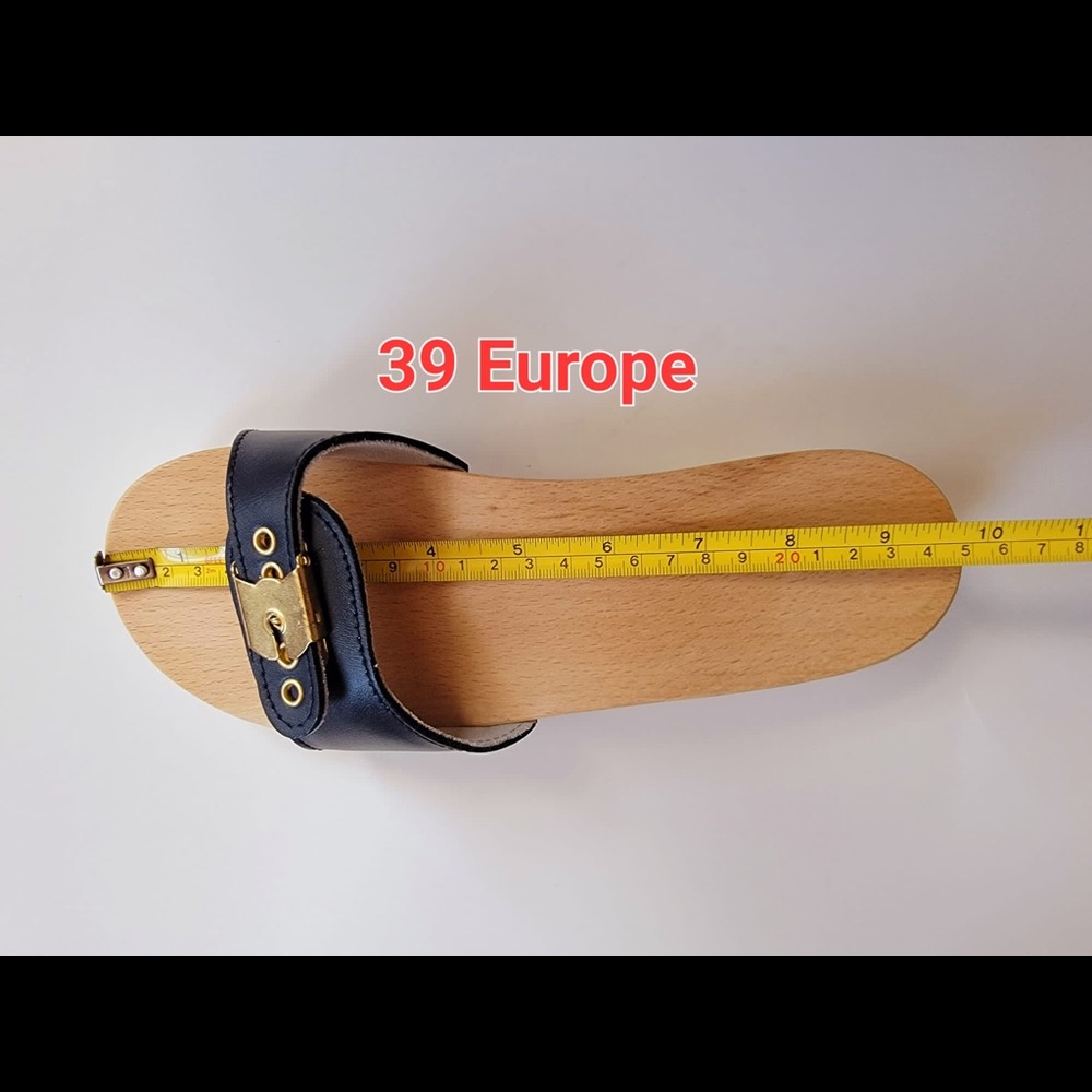 Dr Scholls style wooden clogs - Picture 12 of 16